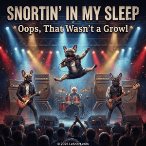 Lesnort - Snortin’ In My Sleep – “Oops, That Wasn’t a Growl” - Frenchie Rock Legends