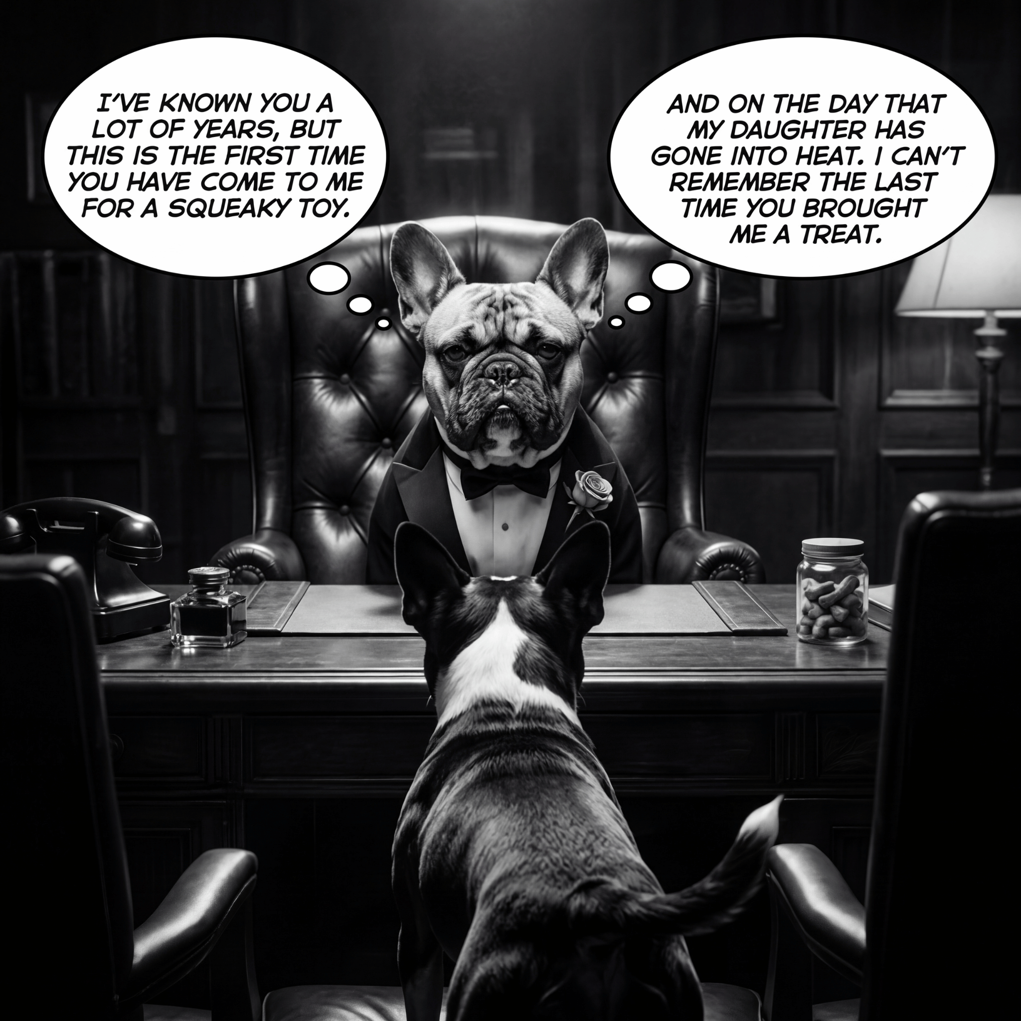 Lesnort - "A Favor for the Don" Mafia French Bulldog T-Shirt