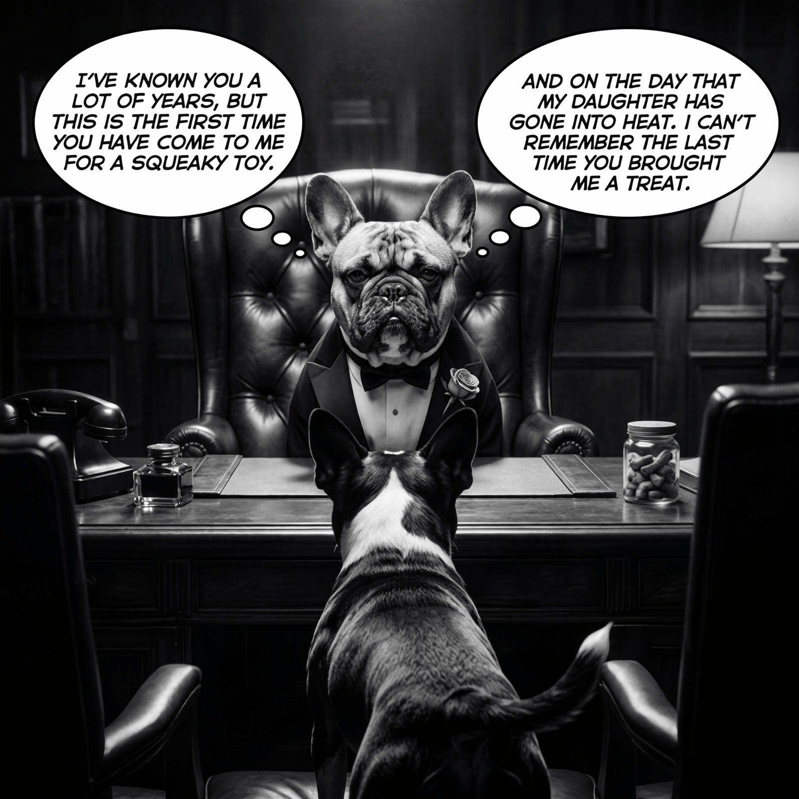 Lesnort - "A Favor for the Don" Mafia French Bulldog T-Shirt
