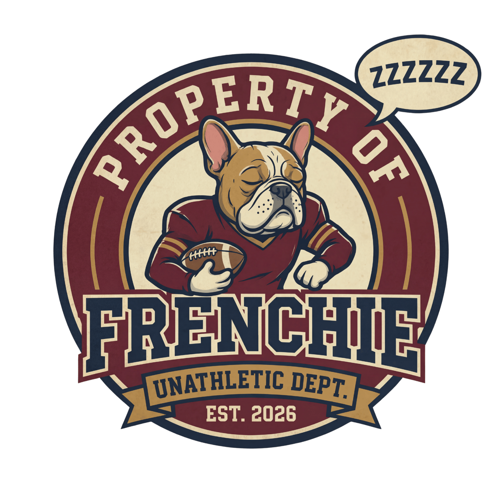 Lesnort - "Property of Frenchie Unathletic Dept." Vintage Graphic Tee