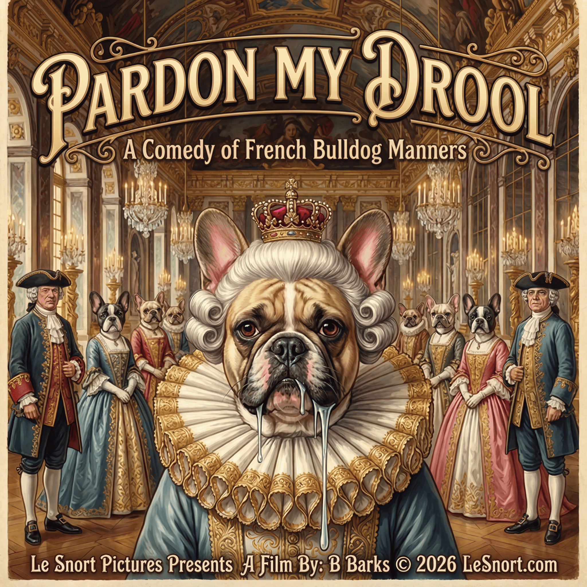 Lesnort - "Pardon My Drool" Funny Royal Dog Toddler T-Shirt