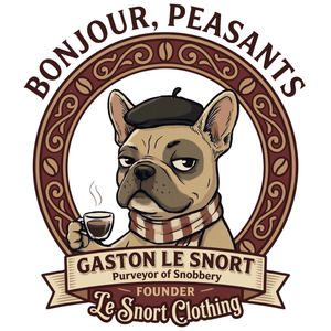 Lesnort - "Purveyor of Snobbery" Frenchie Mascot Toddler T-Shirt