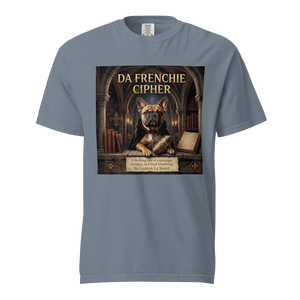 Lesnort - "Da Frenchie Cipher" Funny Book Cover Tshirt