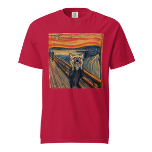 Lesnort - "Le Scream" Classic Art Parody Frenchie Tee