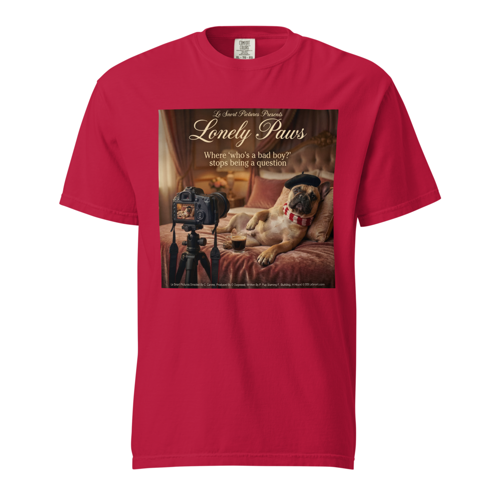 Lesnort - "Lonely Paws" Bad Boy Frenchie Parody Tee