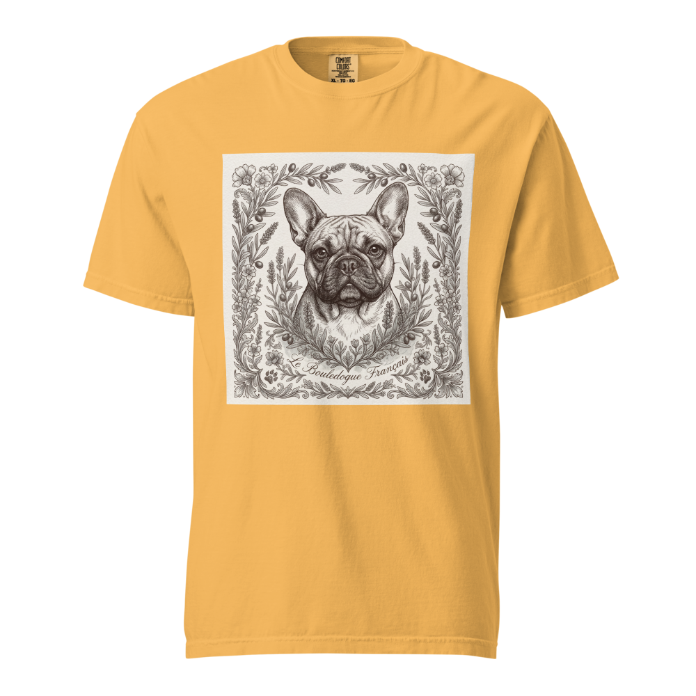 Lesnort - "Le Bouledogue Français" Antique Engraving Frenchie T-Shirt