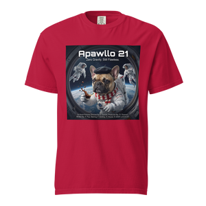 Lesnort - "Apawllo 21" Astronaut Parody Frenchie Tee