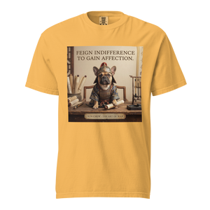 Lesnort - "Sun Chew - Feign Indifference" Funny Frenchie Warrior Tee