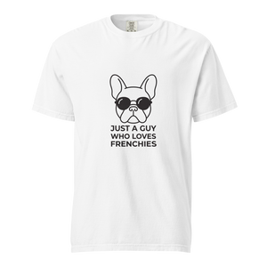 Lesnort - "Just a Guy Who Loves Frenchies" Bold Retro Graphic Tee
