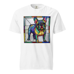Lesnort - Luminous Stained Glass French Bulldog Graphic Tee