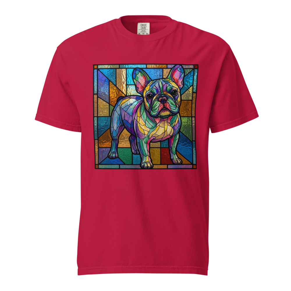 Lesnort - Prismatic Pastel French Bulldog Stained Glass Tee