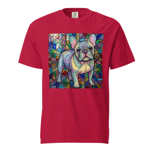 Lesnort - Dreamscape Stained Glass French Bulldog T-Shirt