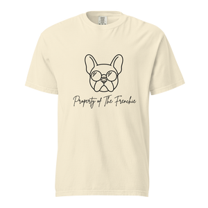 Lesnort - Minimalist "Property of The Frenchie" Dog Lover T-Shirt