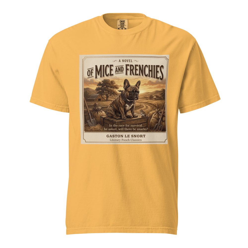 Lesnort - "Of Mice and Frenchies" Literary Parody Graphic Tshirt