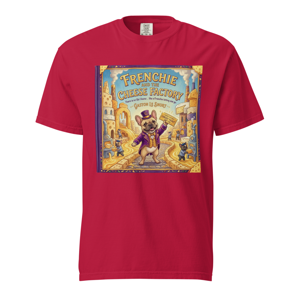 Lesnort - "Frenchie and the Cheese Factory" Funny Parody Graphic Tee