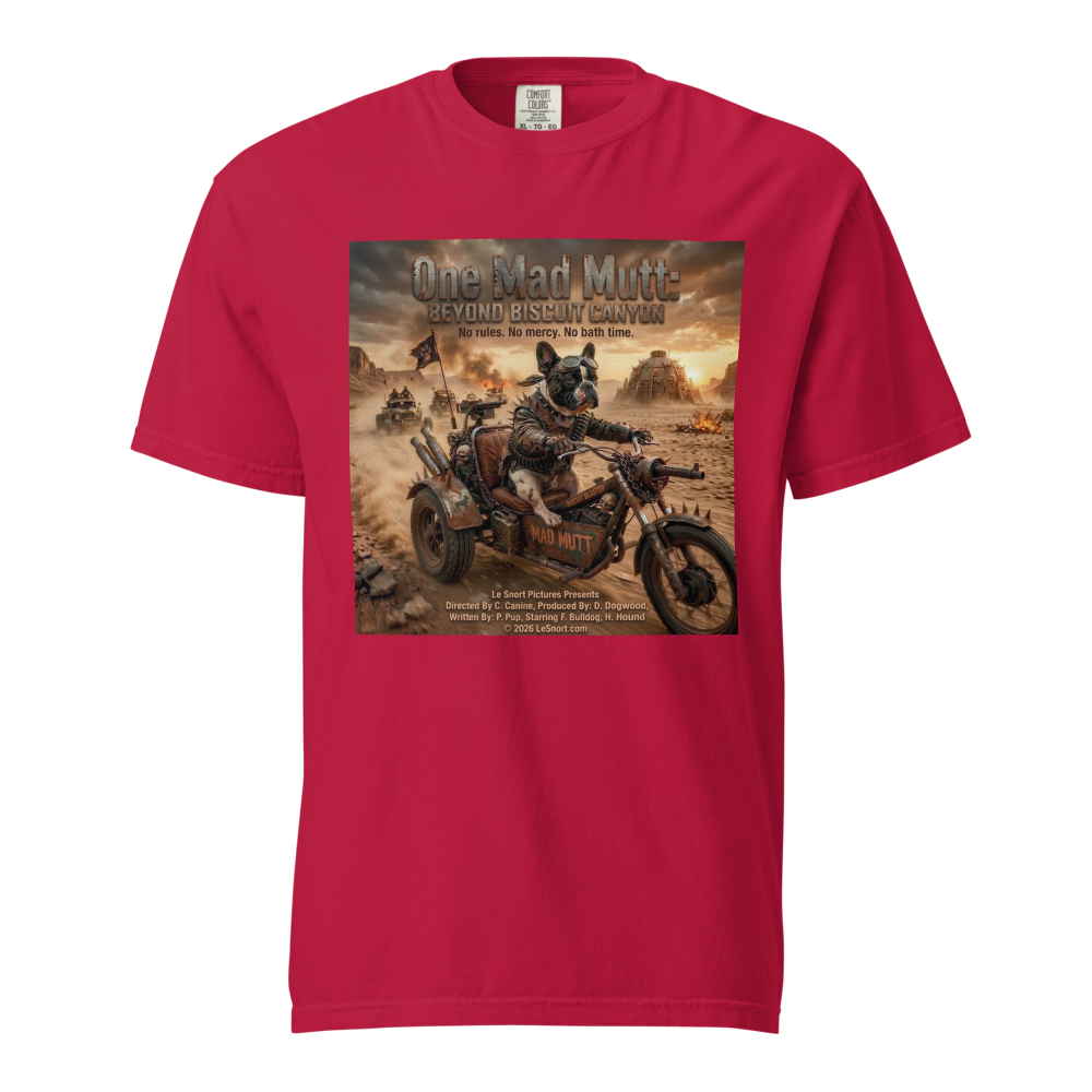 Lesnort - "One Mad Mutt" Post-Apocalyptic Movie Parody Tshirt