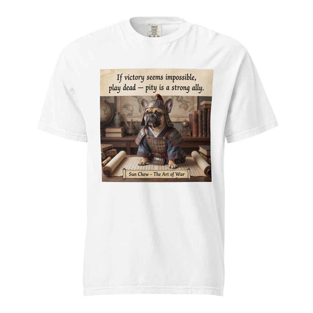 Lesnort - The Art of War "Pity is an Ally" French Bulldog Graphic Tee