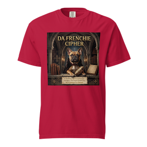 Lesnort - "Da Frenchie Cipher" Funny Book Cover Tshirt