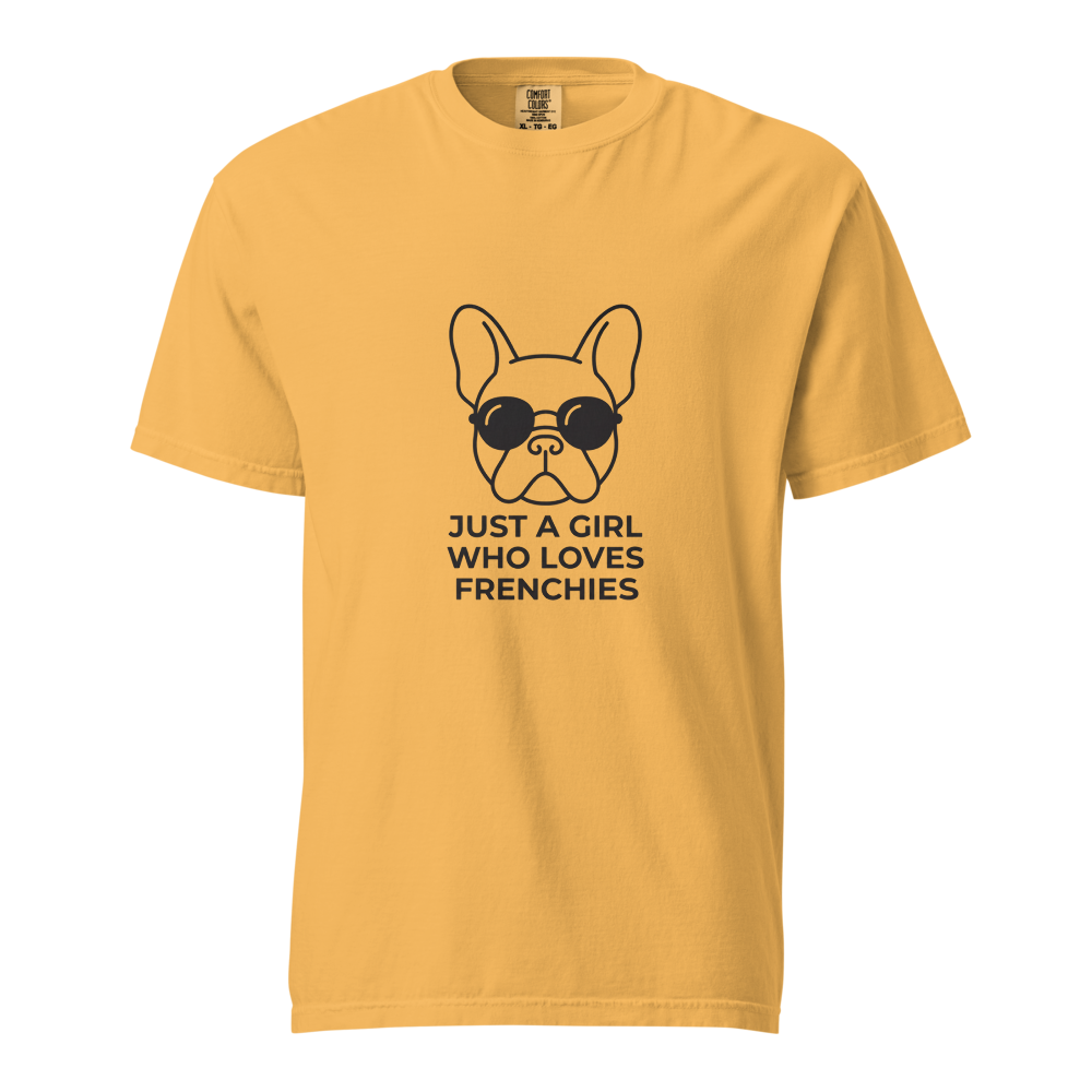 Lesnort - "Just a Girl Who Loves Frenchies" Bold Graphic Tee