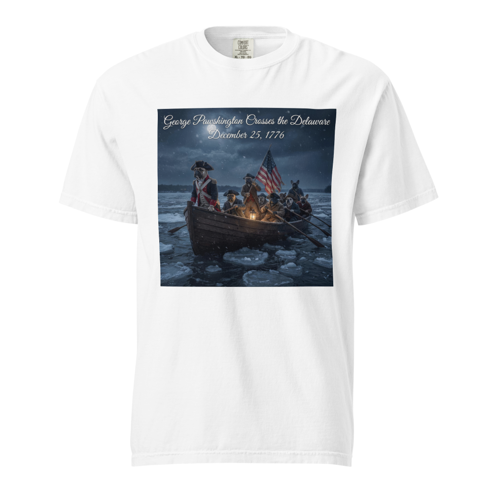 Lesnort - "George Pawshington" Historical Parody Frenchie Tee