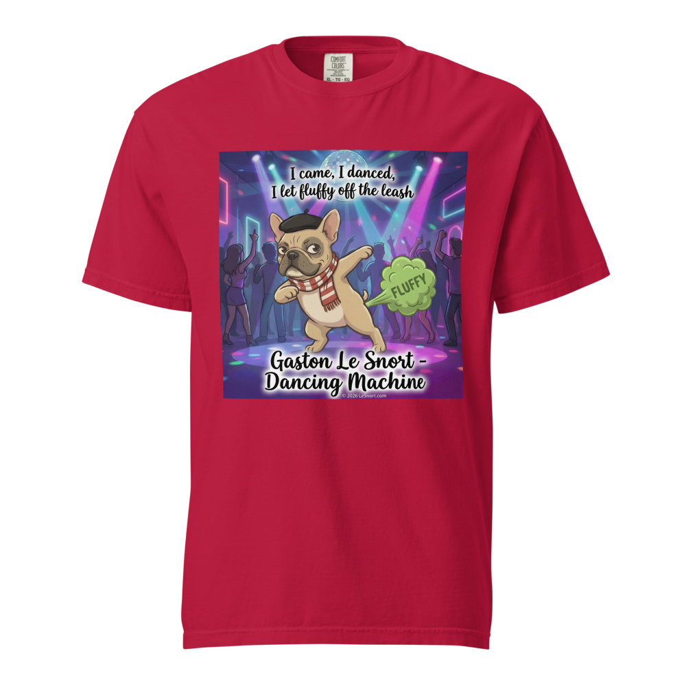 Lesnort - Gaston Le Snort - Dancing Machine" Frenchie Party Tee