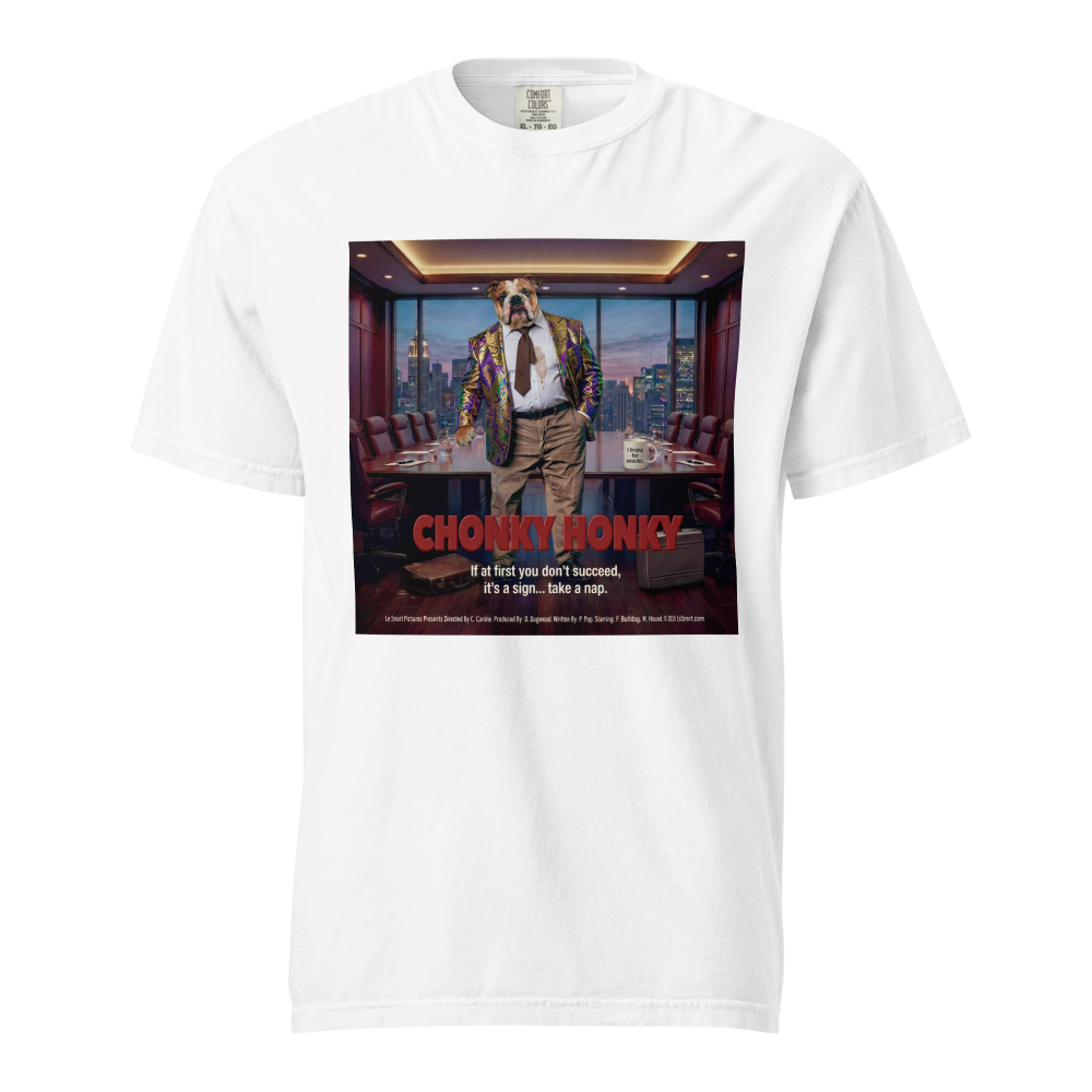 Lesnort - "Chonky Honky" Funny Bulldog Movie Parody Tshirt