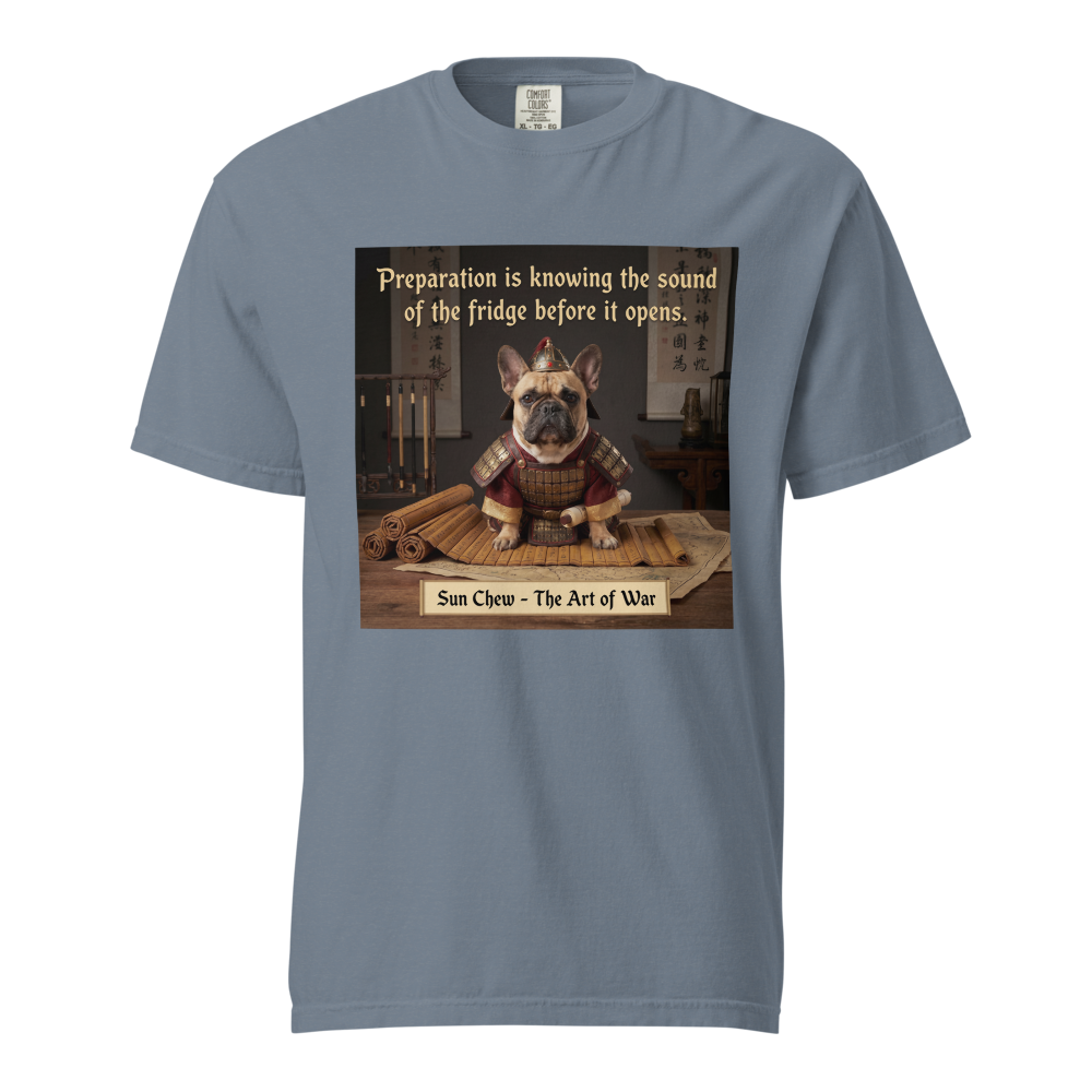Lesnort - The Art of War Fridge Parody French Bulldog Graphic Tee