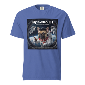 Lesnort - "Apawllo 21" Astronaut Parody Frenchie Tee