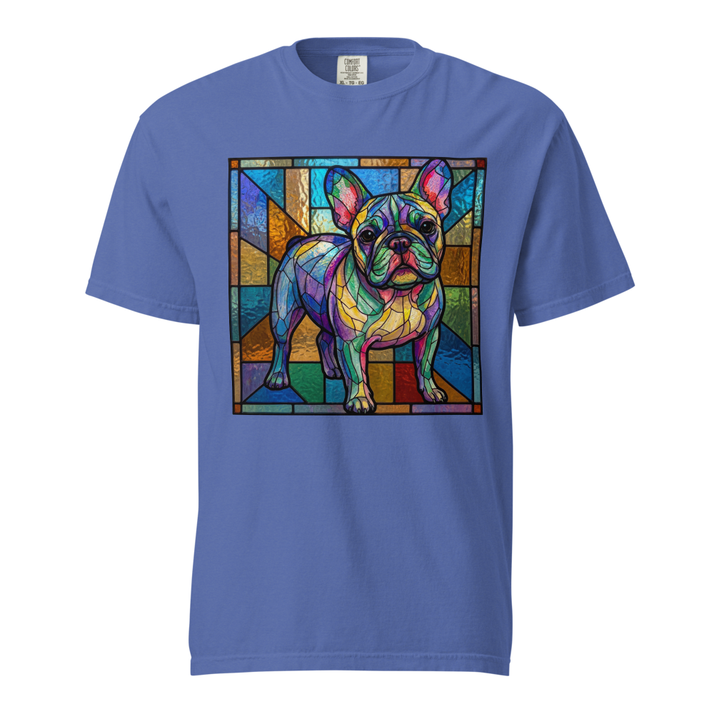 Lesnort - Prismatic Pastel French Bulldog Stained Glass Tee