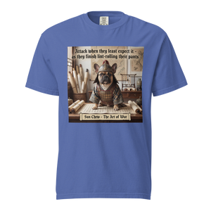 Lesnort - "Sun Chew - Lint Roller Attack" Funny Frenchie General Tee