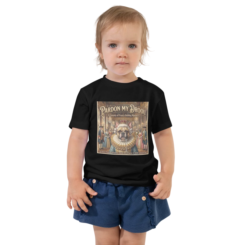 Lesnort - "Pardon My Drool" Funny Royal Dog Toddler T-Shirt