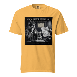 "Night of the Never Ending Vet Bills" Funny Dog Graphic Tshirt