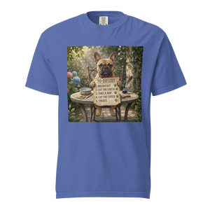 Lesnort - "Daily Schedule" Funny French Bulldog T-Shirt