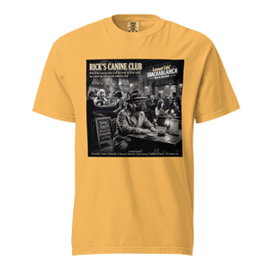 "Rick's Canine Club" Funny Film Noir Dog Graphic Tshirt