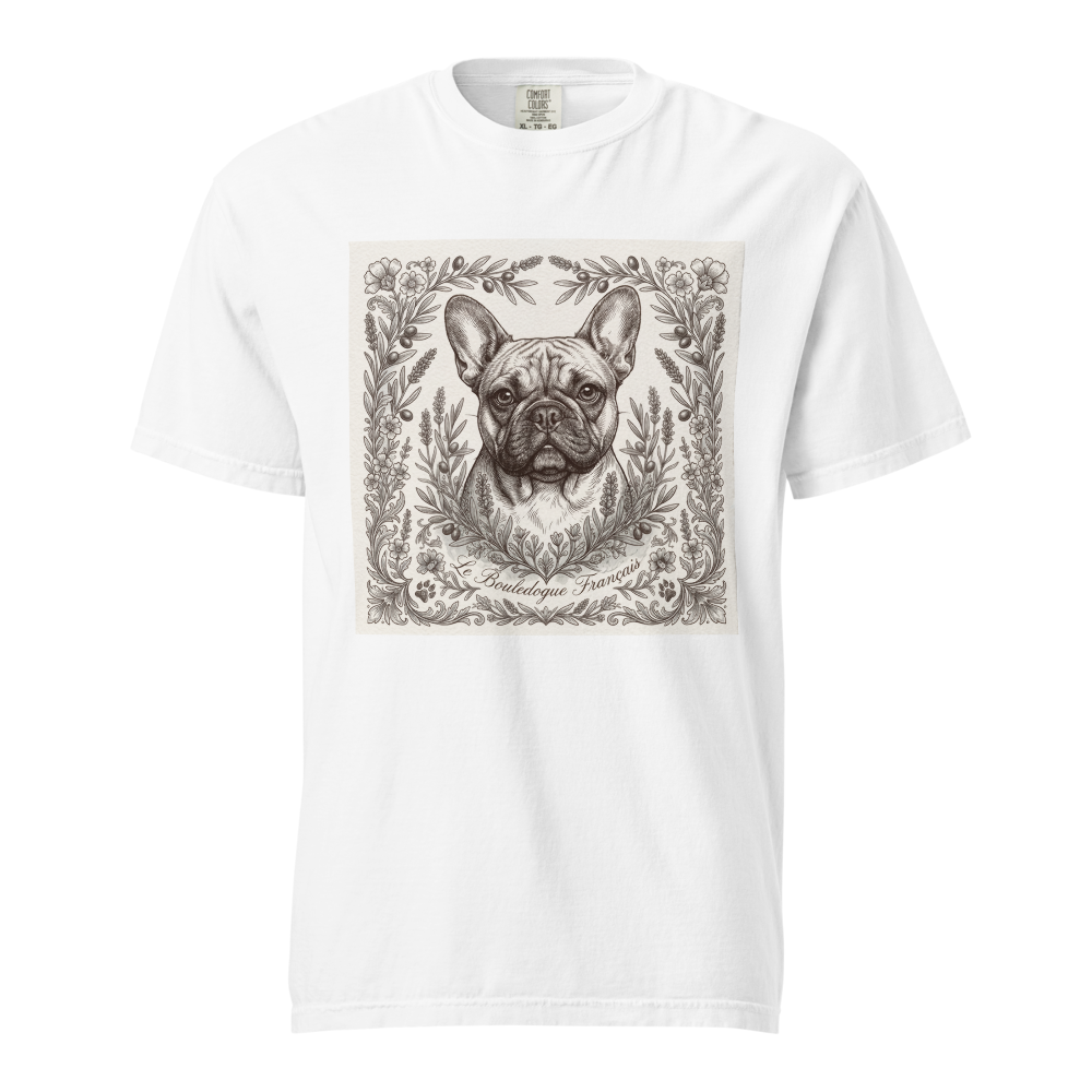 Lesnort - "Le Bouledogue Français" Antique Engraving Frenchie T-Shirt