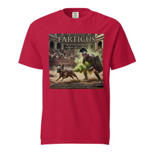 Lesnort - "Farticus" Funny Gladiator Frenchie Parody Tshirt