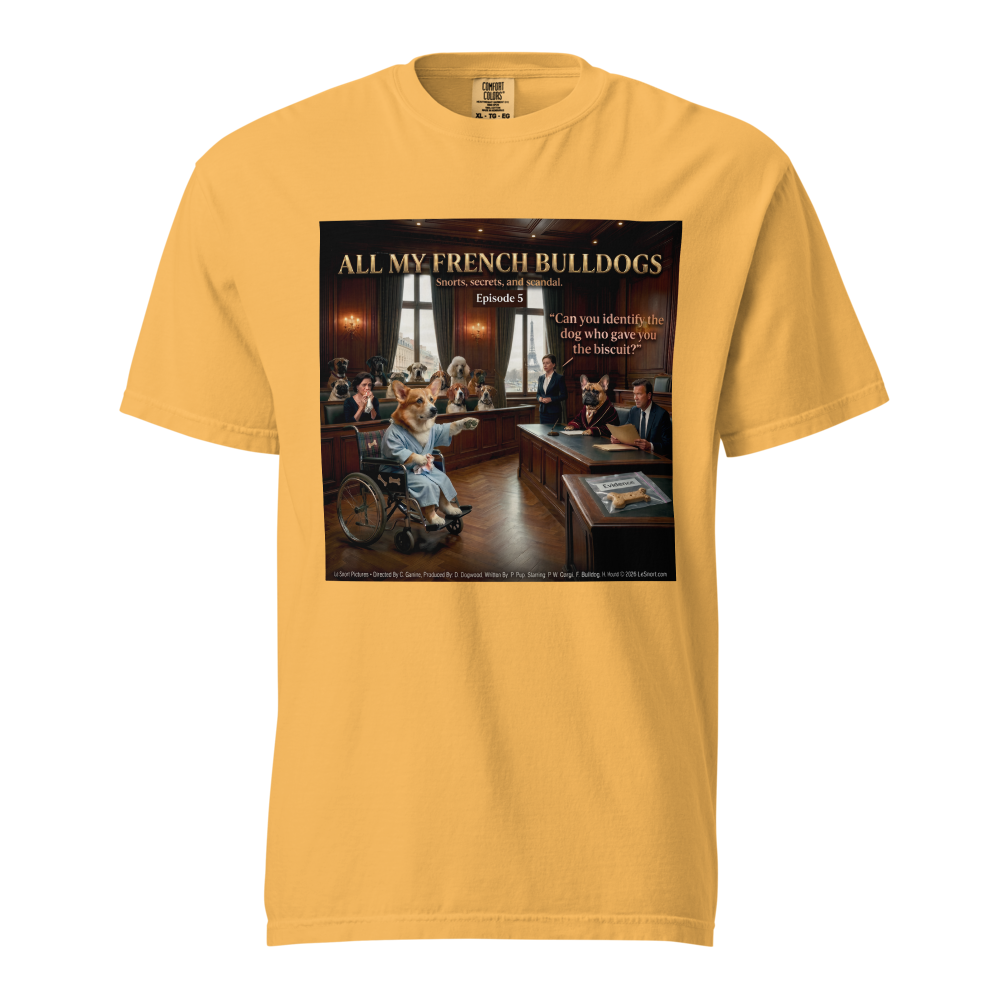 Lesnort - Episode 5 - "All My French Bulldogs" Courtroom Drama Parody Tshirt