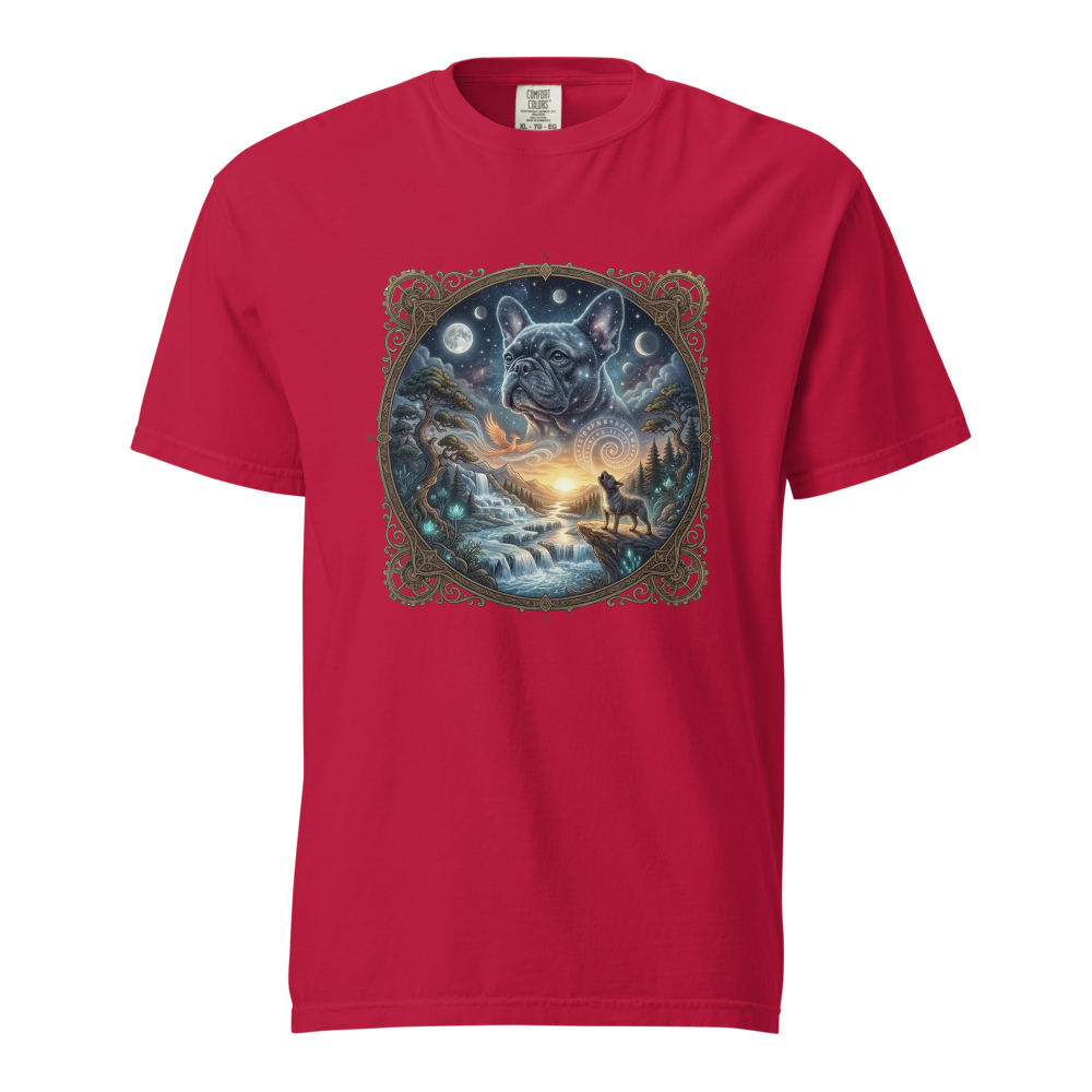 Lesnort - "Cosmic Guardian" Mystical Frenchie Fantasy T-Shirt