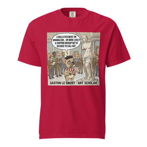 Lesnort - Gaston Le Snort – Art Scholar - Snobby French Bulldog Museum T-Shirt