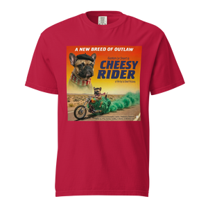 Lesnort - "Cheesy Rider" Biker Dog Graphic T-Shirt