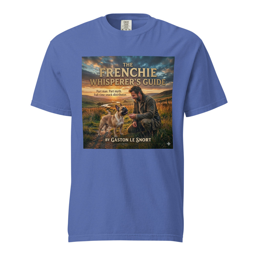 Lesnort - "The Frenchie Whisperer's Guide" Book Parody T-Shirt