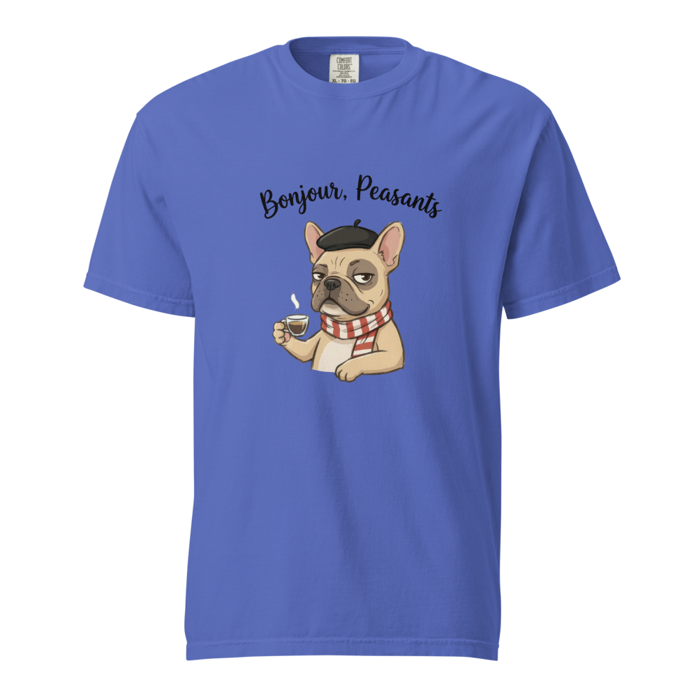 Lesnort - Bonjour, Peasants – The Sophisticated Frenchie Tee - With Gaston Le Snort