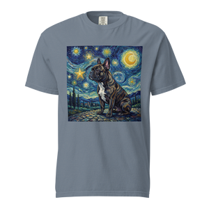 Lesnort - "Starry Night Frenchie" Fine Art Graphic T-Shirt