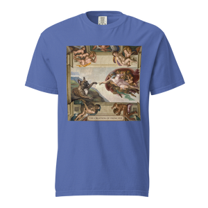 Lesnort - "The Creation of Frenchie" Sistine Chapel Graphic T-Shirt