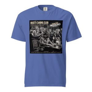 "Rick's Canine Club" Funny Film Noir Dog Graphic Tshirt