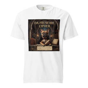 Lesnort - "Da Frenchie Cipher" Funny Book Cover Tshirt