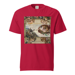 Lesnort - "The Creation of Frenchie" Sistine Chapel Graphic T-Shirt