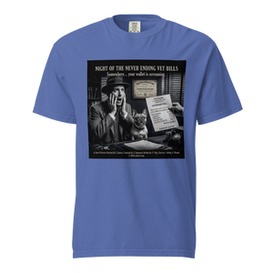 "Night of the Never Ending Vet Bills" Funny Dog Graphic Tshirt