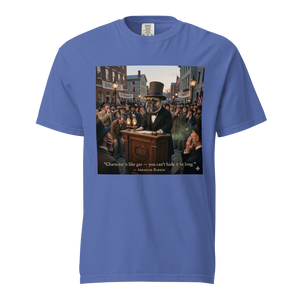 Lesnort - "Character is Like Gas" Funny Dog Quote T-Shirt