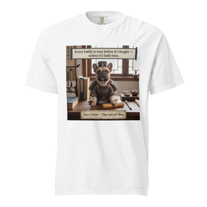 Lesnort - The Art of War "Bath Time" French Bulldog Graphic Tee